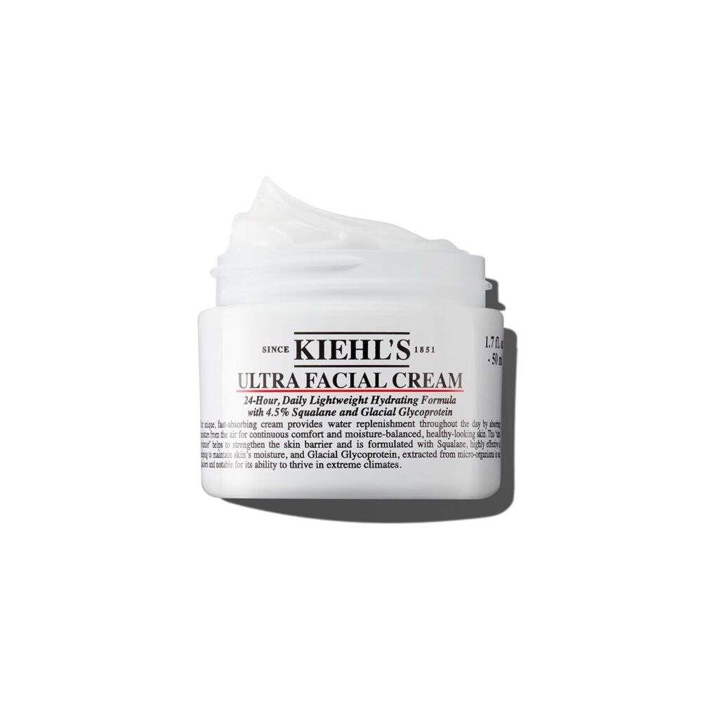Kiehl's Ultra Facial Cream, with 4.5% Squalane to Strengthen Skin's Moisture Barrier, Skin Feels Softer and Smoother